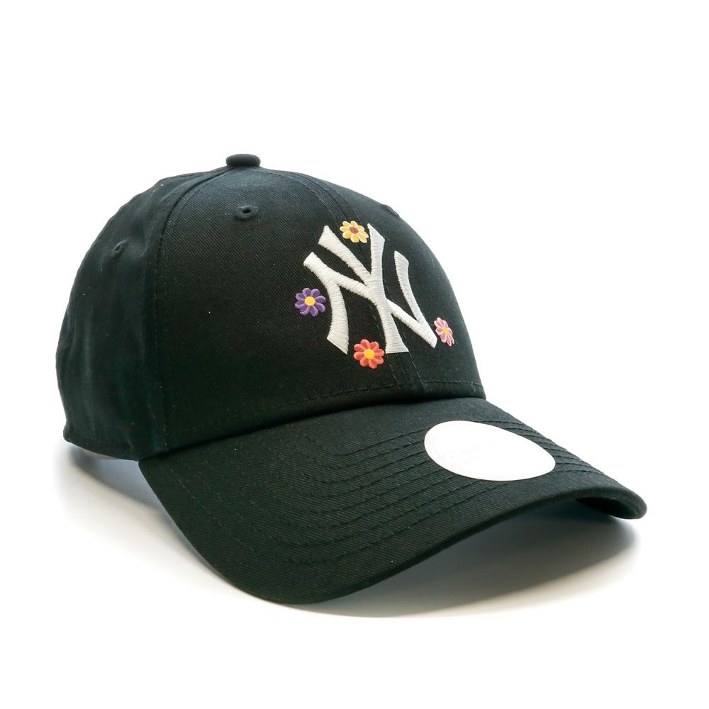 Casquette Noire Femme New Era Flower vue 2