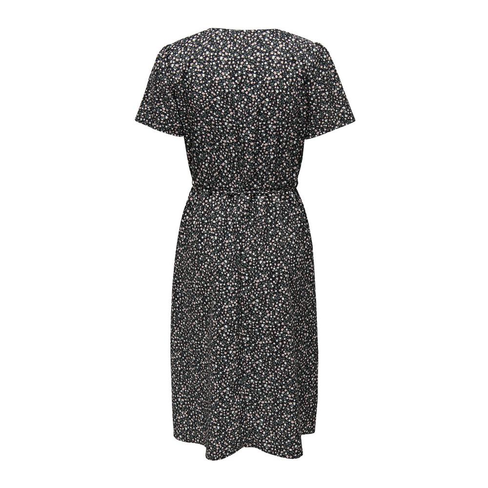 Robe Noir à Fleurs Femme JDY Rika vue 2
