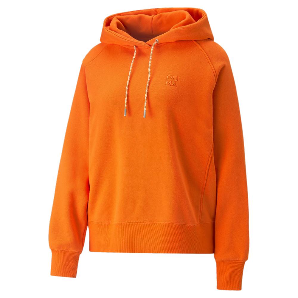 Sweat à Capuche Orange Femme Puma Infuse pas cher