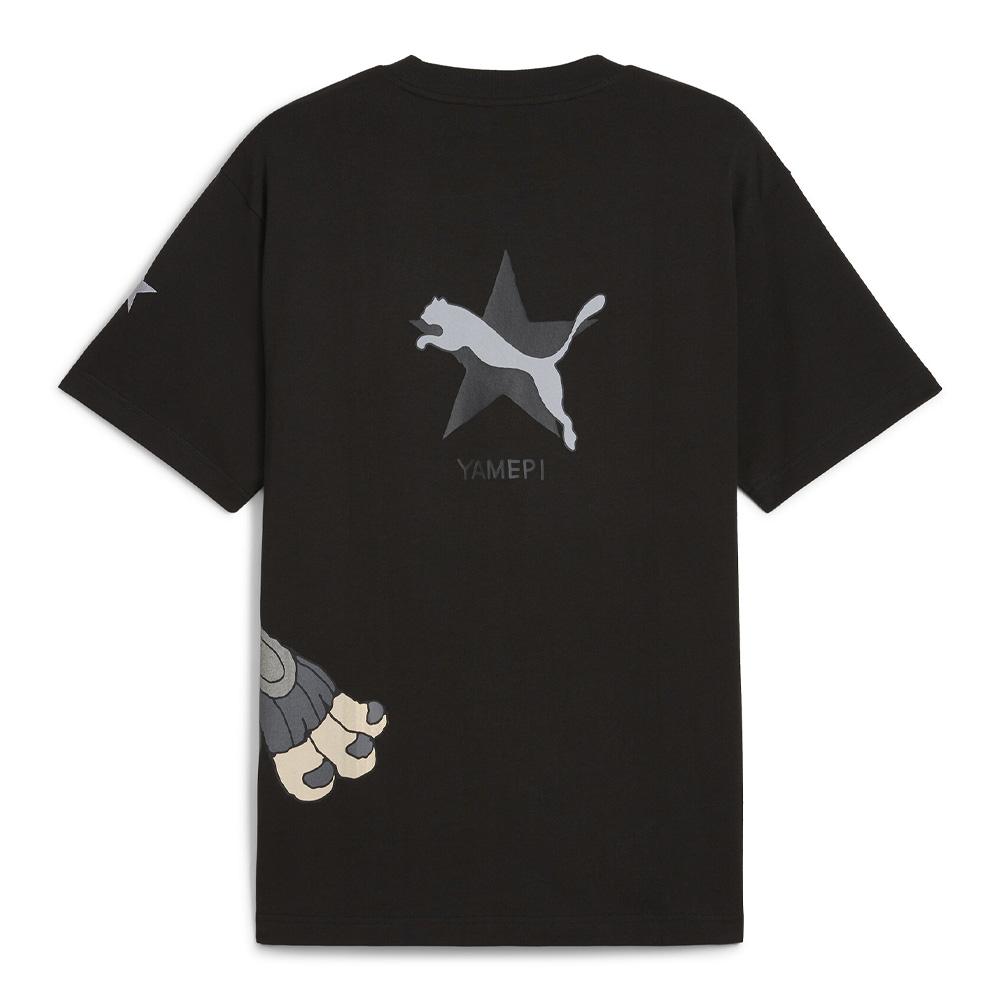 T-shirt Noir Homme Puma X Yamepi vue 2