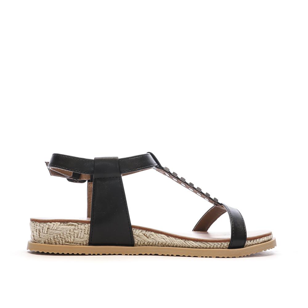 Sandales Noir Femme Chattawak SARA vue 2