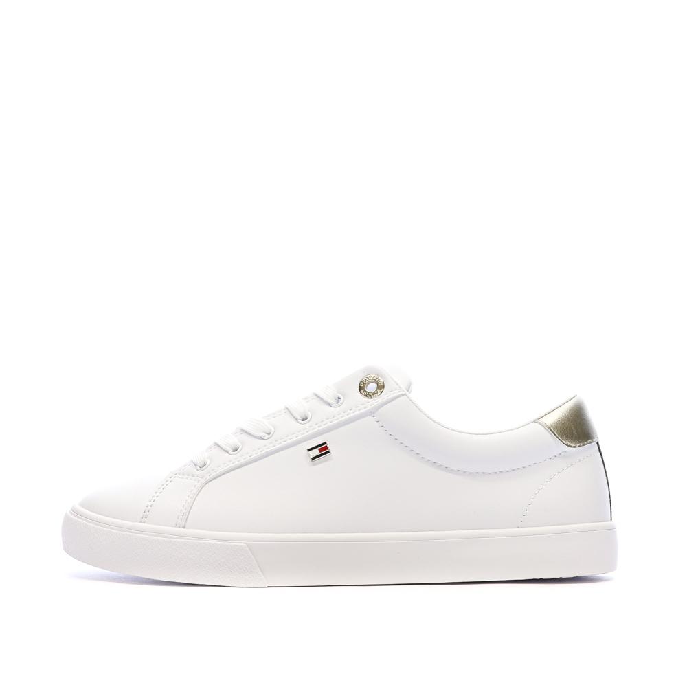 Baskets Blanches/Argent Femme Tommy Hilfiger Sneaker pas cher
