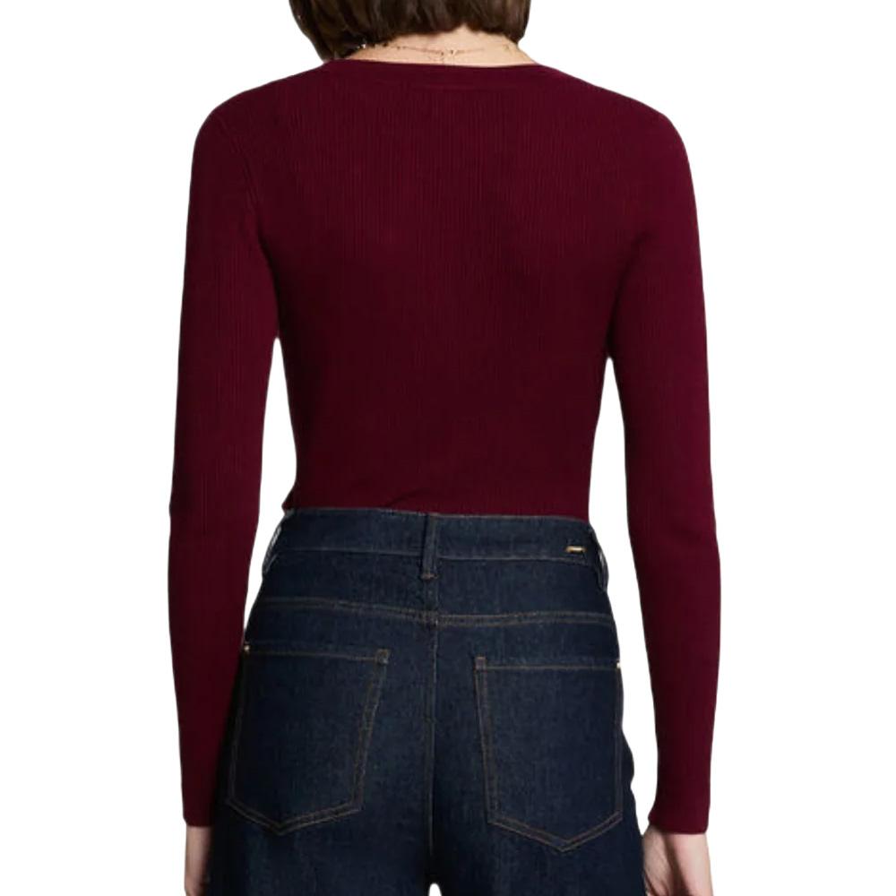 Pull Bordeaux Femme Morgan MBANBIN vue 2