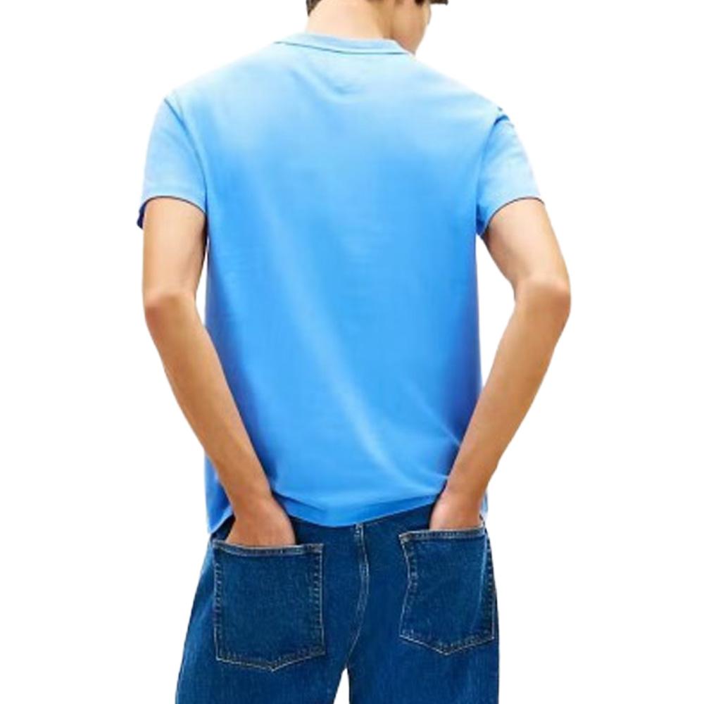 T-Shirt Turquoise Homme Tommy Hilfiger Vintage vue 2