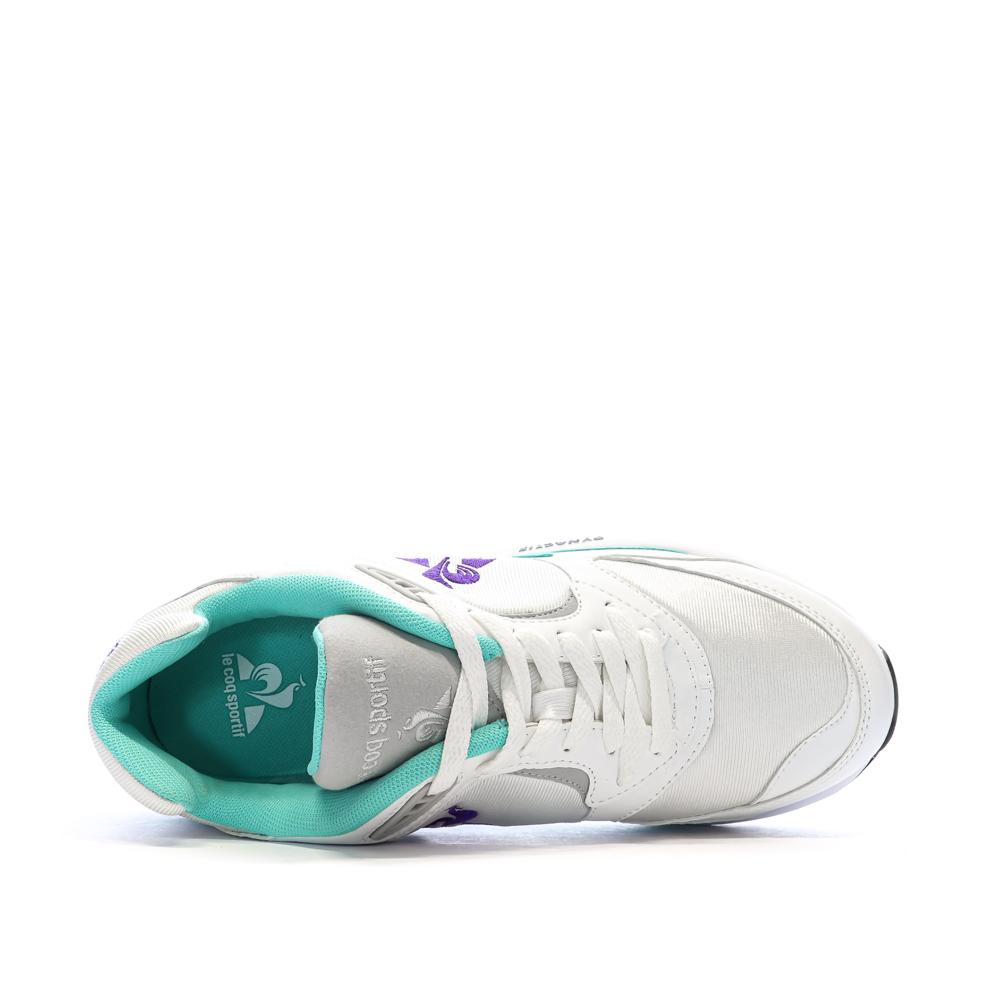Baskets Blanche/Verte/Violet Homme Le Coq Sportif Lcs R1100 Nineties vue 4