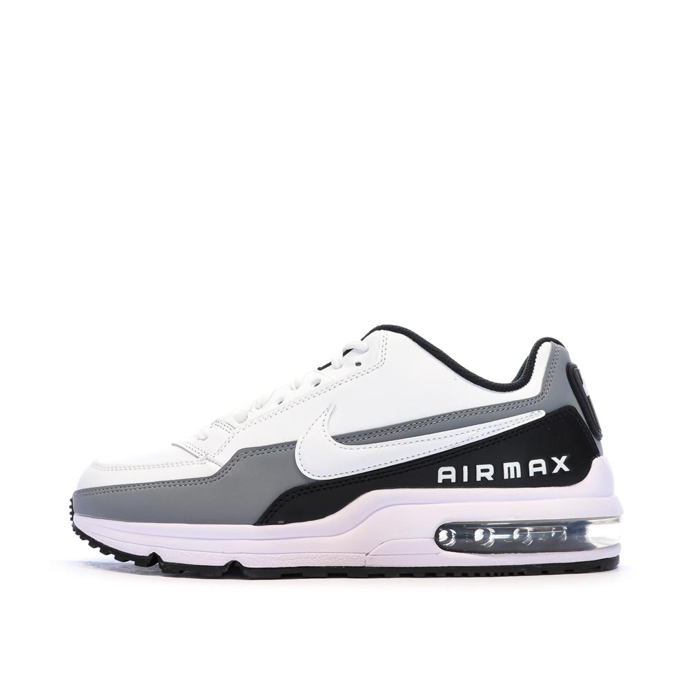 Baskets Blanches/Grises/Noires Homme Nike Air Max pas cher