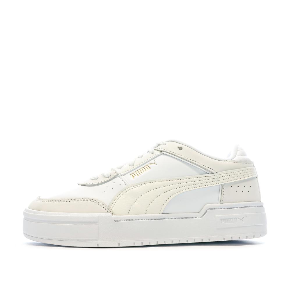 Baskets Blanc/Beige Femme PUMA Pro Sport pas cher