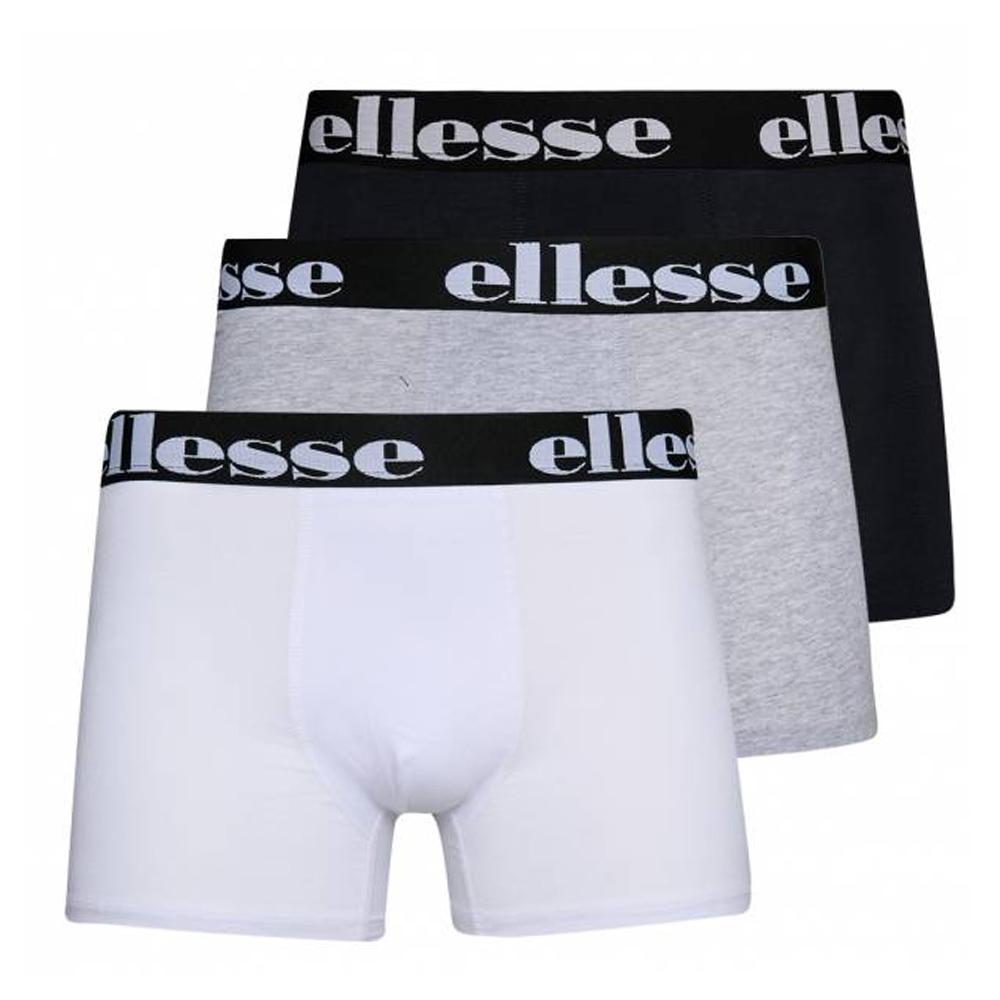 X3 Boxers Blanc/Gris/Noir Homme Ellesse SJ00456 pas cher