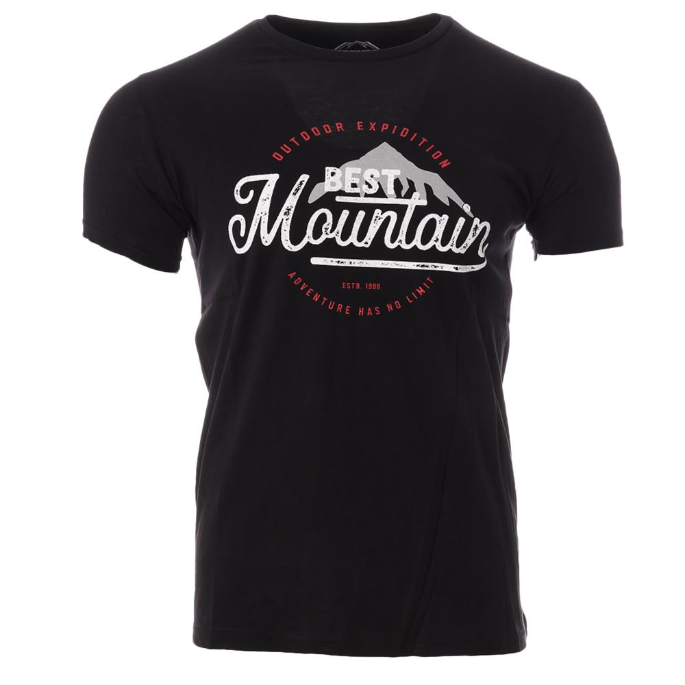 T-shirt Noir Homme Best Mountain 2009 pas cher
