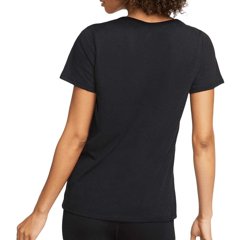 T-shirt Noir Femme Nike Script vue 2