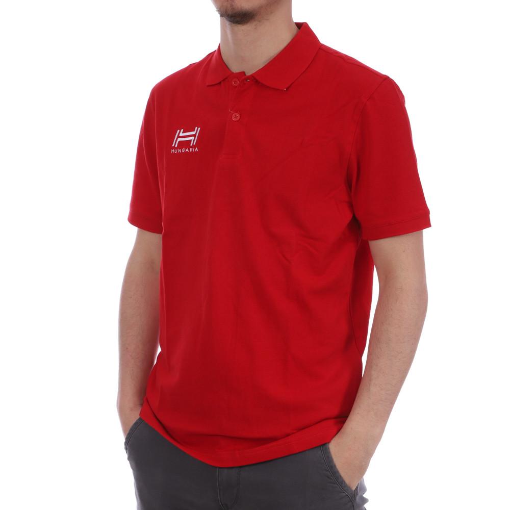Polo rouge homme Hungaria Basic pas cher