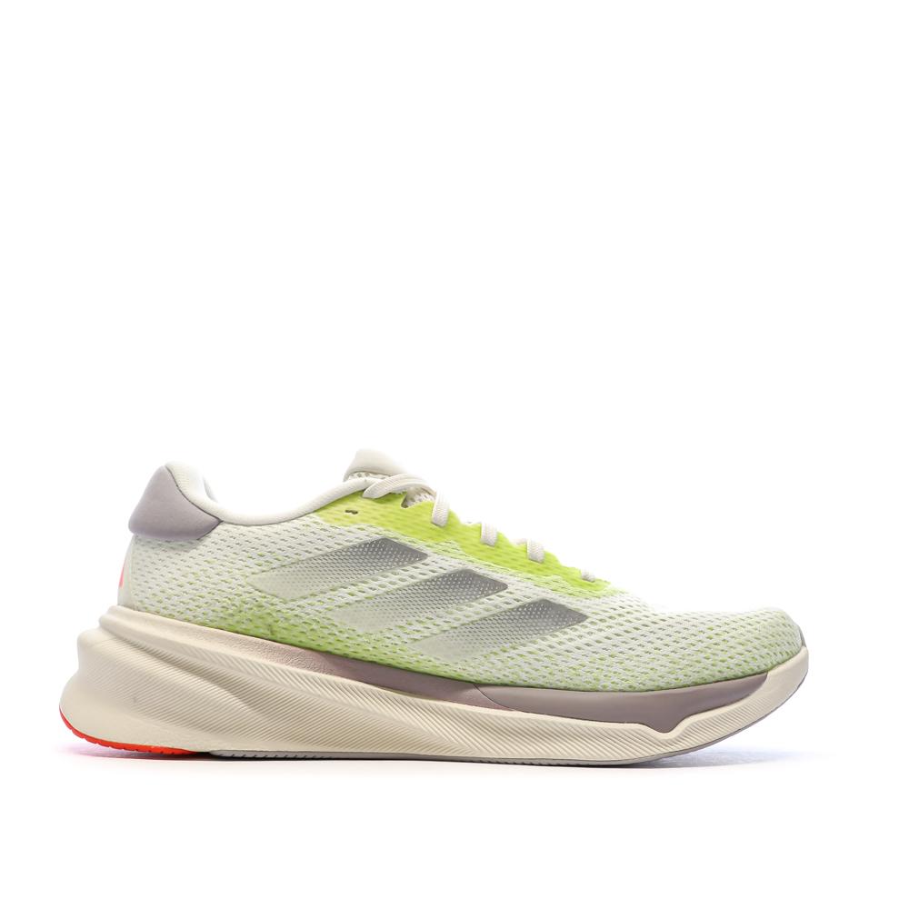 Chaussures de Running Blanches/Jaunes Homme Adidas Supernova vue 2
