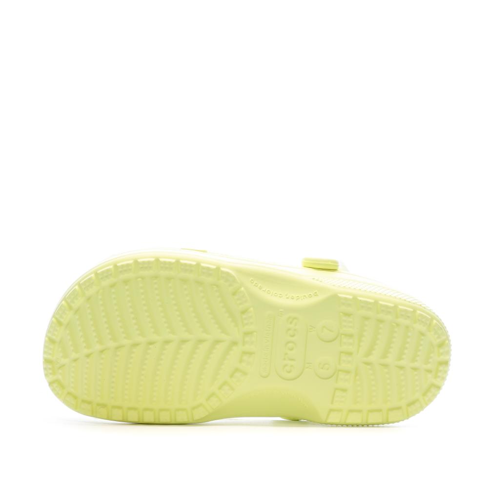 Sandales Crocs Jaunes Femme Classic Sabot U vue 5