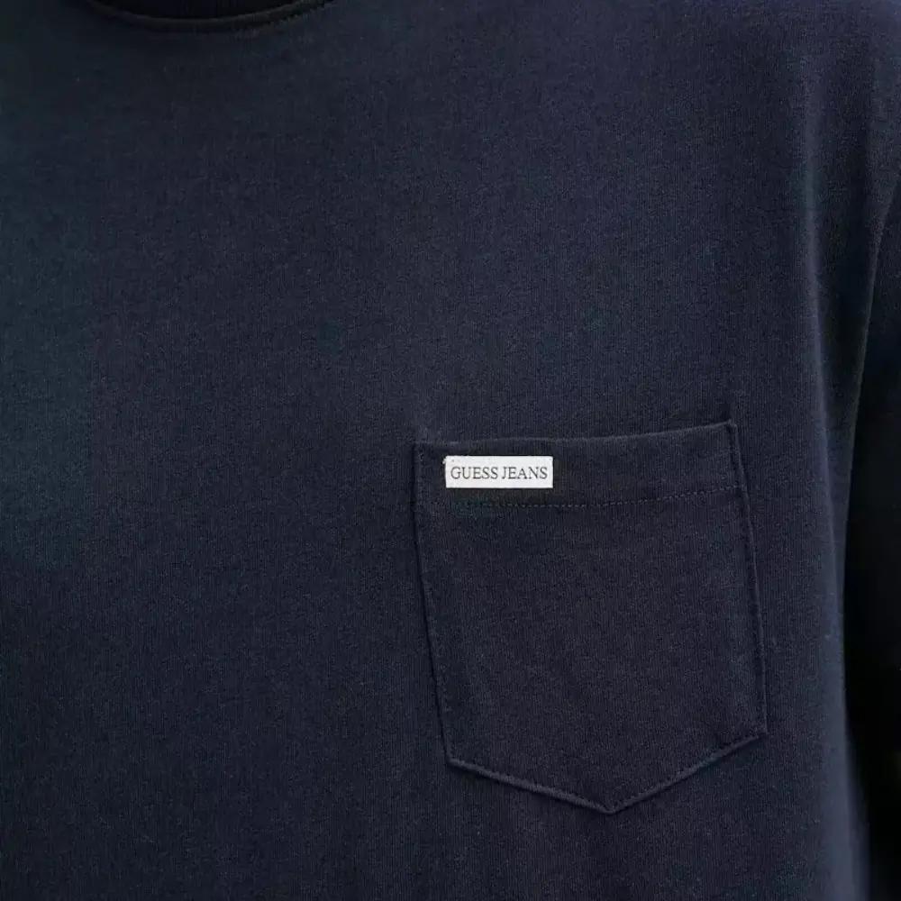 T-Shirt Marine Homme Guess M5RI74K8FQ4 vue 3