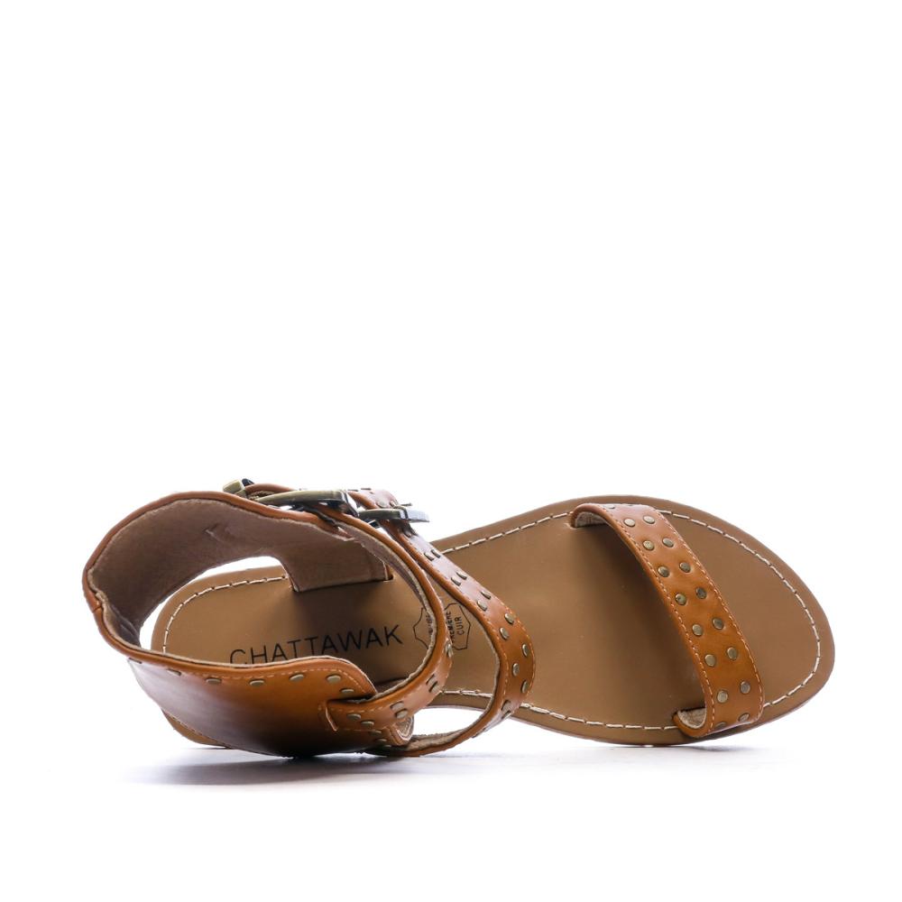 Sandales Camel Femme Chattawak Veronique vue 4