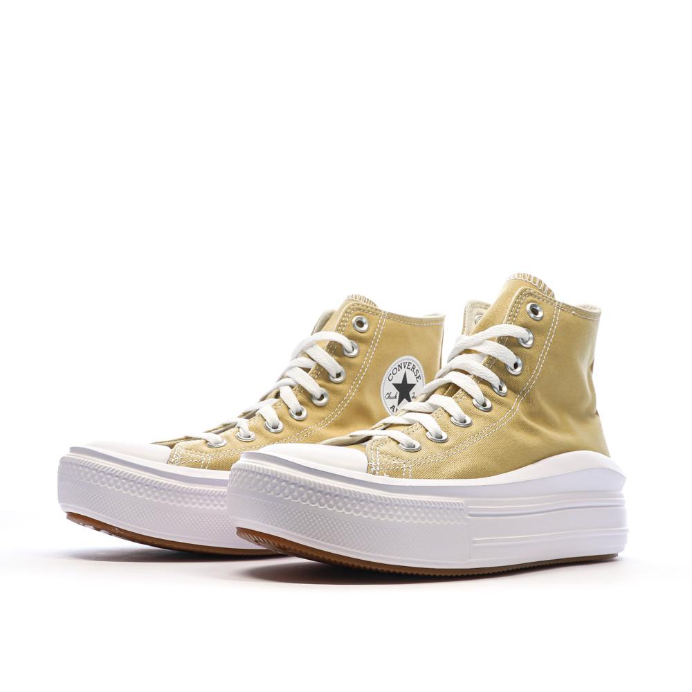Baskets Moutarde Femme Converse Seasonal vue 6