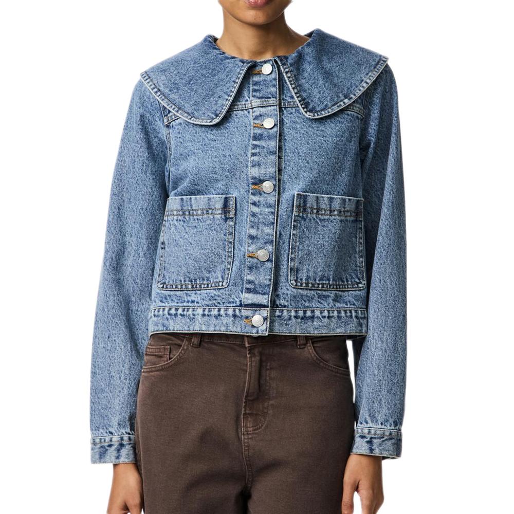 Veste Bleu Femme Pieces Pcally pas cher