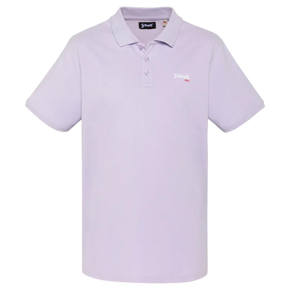 Polo Mauve Homme Schott PS0022 pas cher