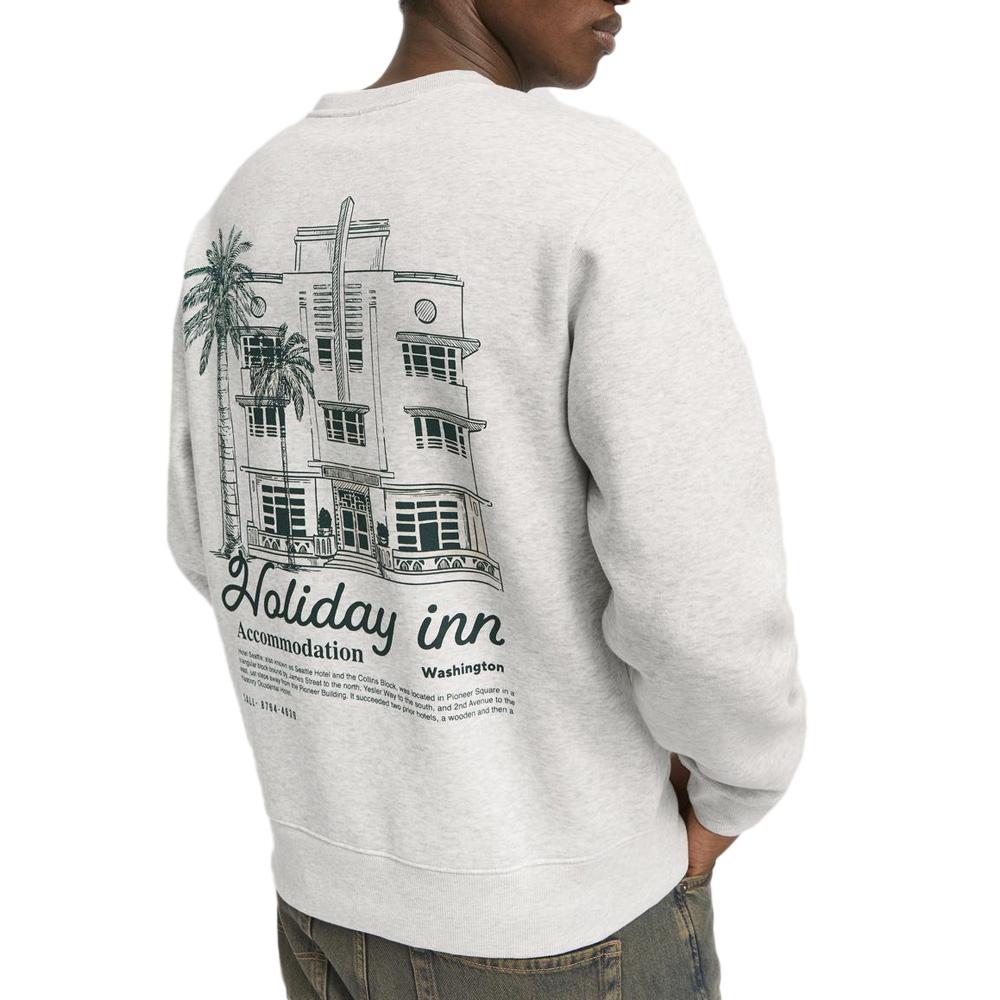 Sweat Gris Homme Jack & Jones Bradley 12275171 vue 2