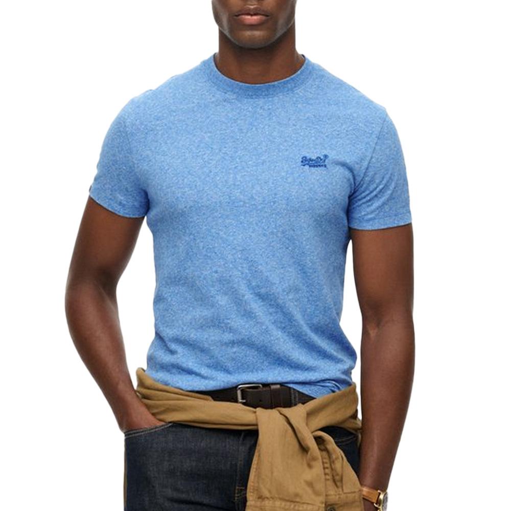 T-shirt Bleu Homme Superdry Vintage LogoR6Ts pas cher
