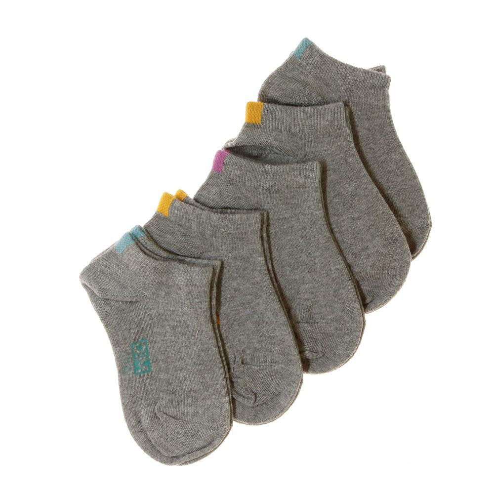 3x Paires de Chaussettes Gris à Motifs Fille Dim Fantaisie pas cher