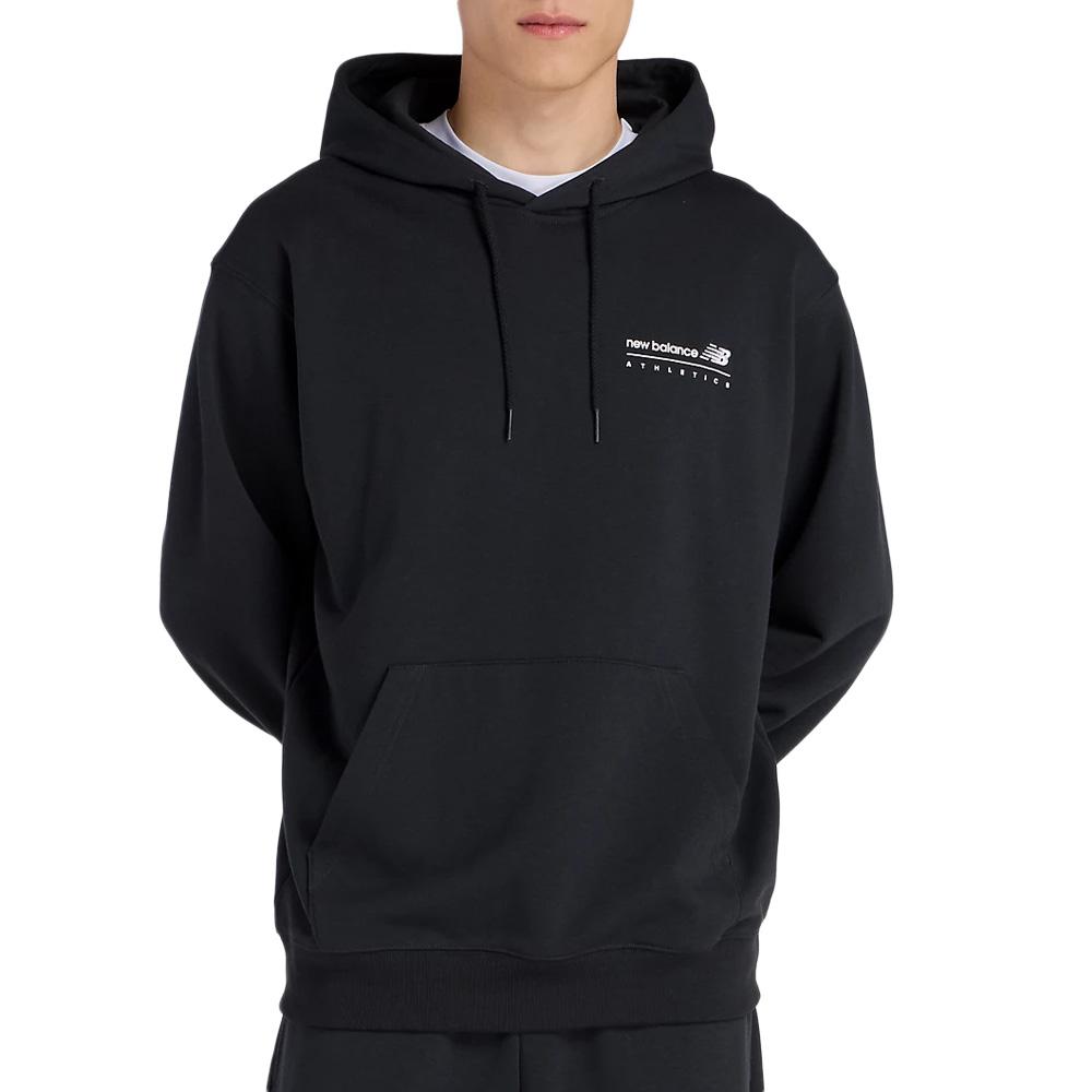 Sweat Noir Homme New Balance Linear pas cher