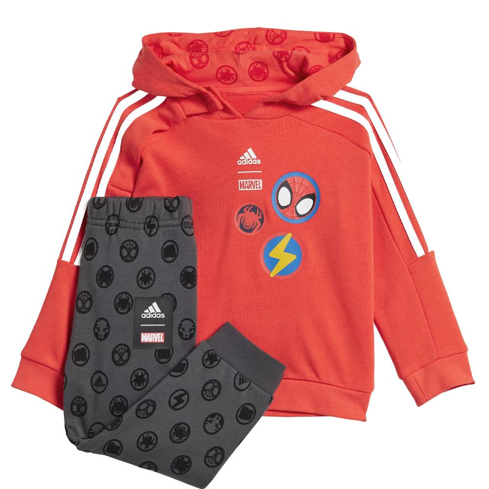 Conjunto de chándal rojo/gris para niño Adidas I Dy Sm Jog barato
