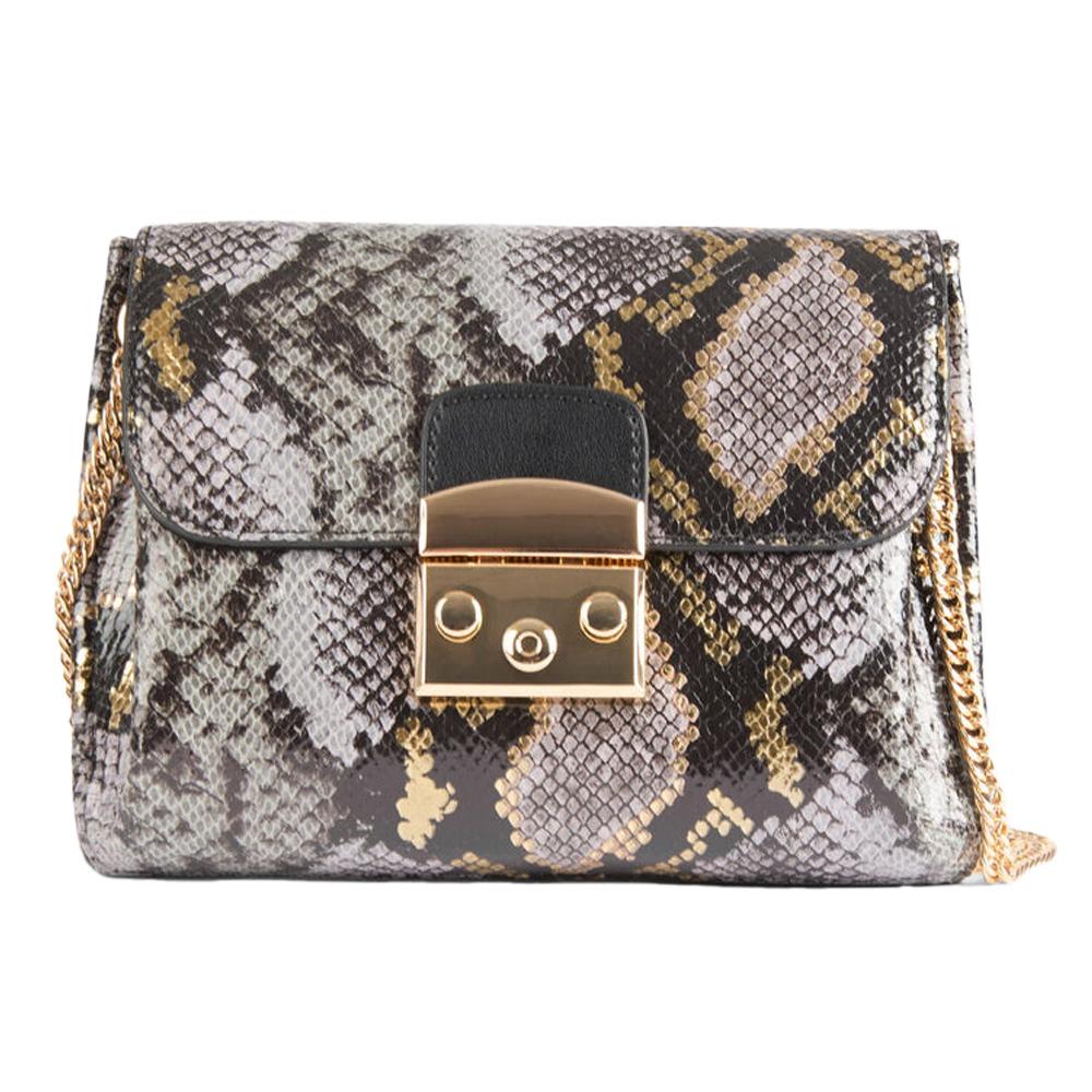 Sac à Bandoulière Python Femme Morgan ROMEOP pas cher