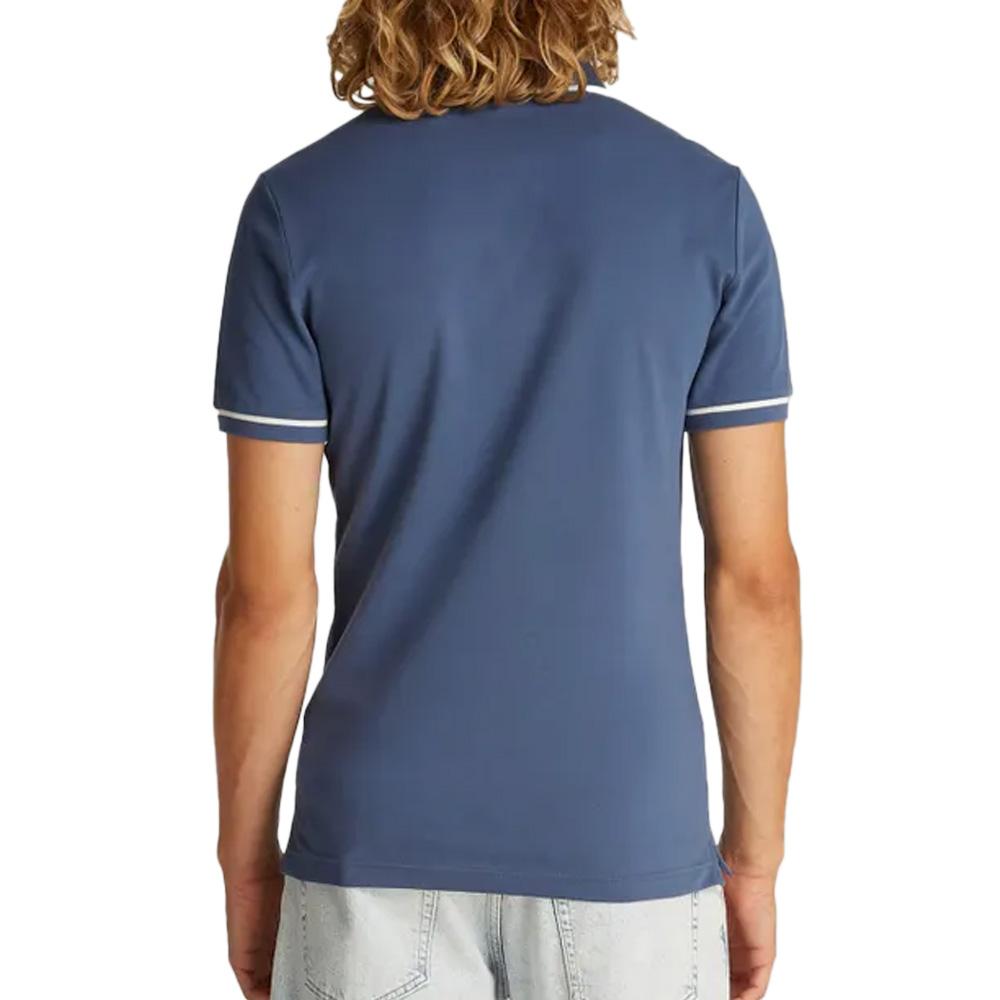 Polo Bleu Foncé Homme Calvin Klein Jeans J30J315 vue 2