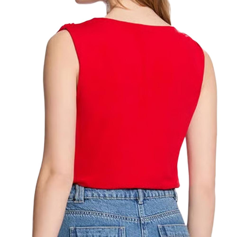 Morgan Women’s Red T-Shirt with Embellishment Photo of the Espace des Marques %store% store - view of %key%