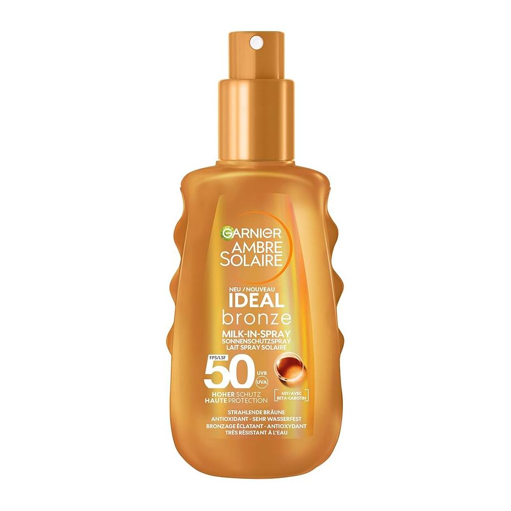 Spray Lait Protecteur Garnier Ideal Bronze SPF50 150ml pas cher
