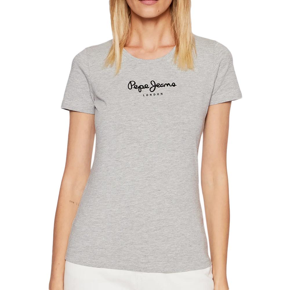 T-shirt Gris Femme Pepe Jeans New Virginia pas cher