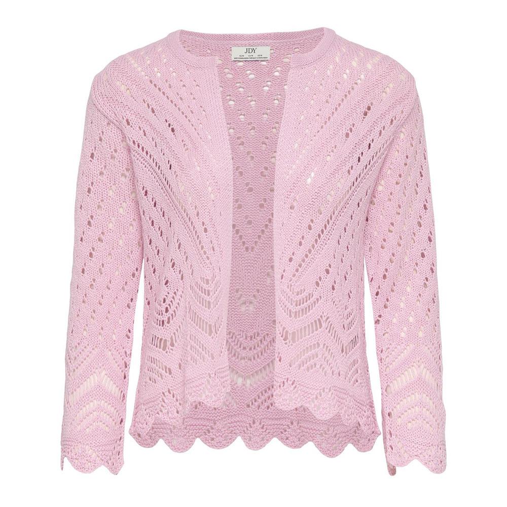 Cardigan Rose Femme JDY Sun 3/4 Cropped pas cher