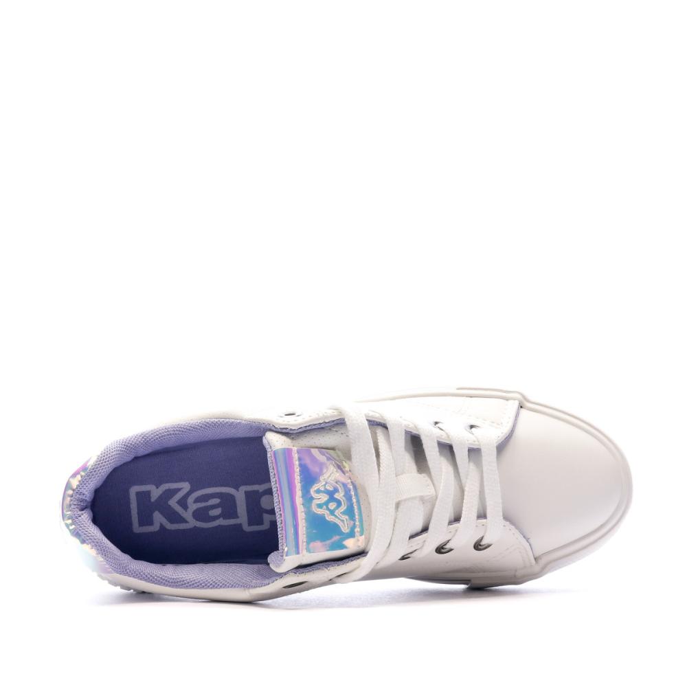 Baskets Blanc/Violet Junior Kappa Tudy vue 4