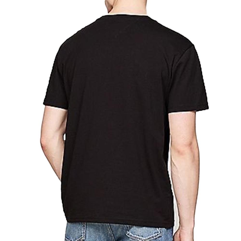 T-shirt Noir Homme Tommy Hilfiger Reg Signature vue 2