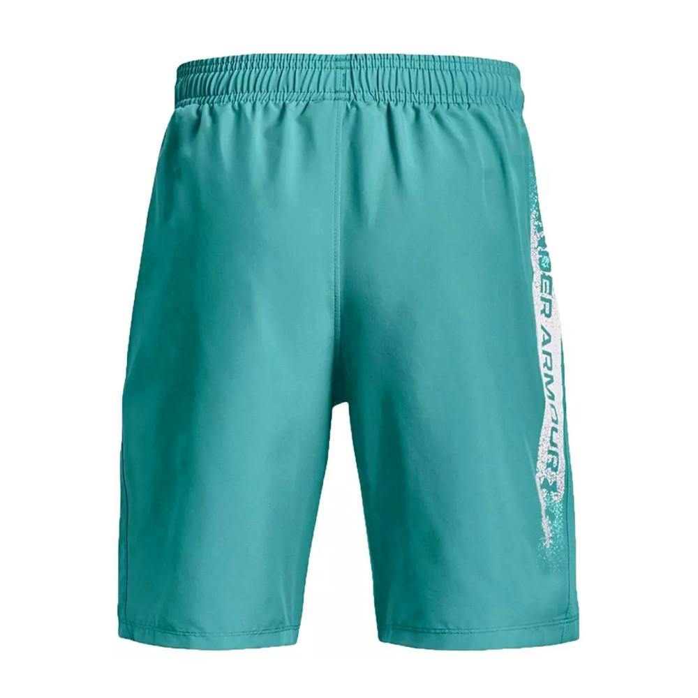 Short Bleu Garçon Under Armour Woven vue 2
