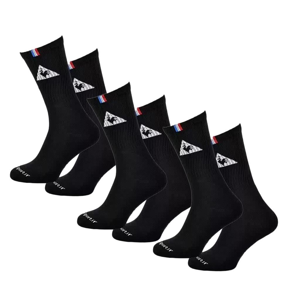 Lot de 3 Paires de Chaussettes Noir Homme Le Coq Sportif pas cher