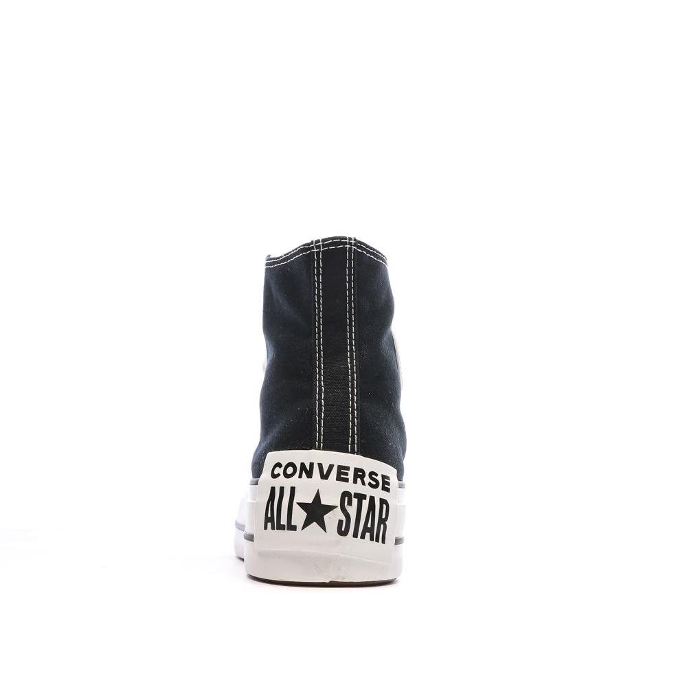 Baskets Noires Femme Converse All Star Lift Platform Sketch vue 3