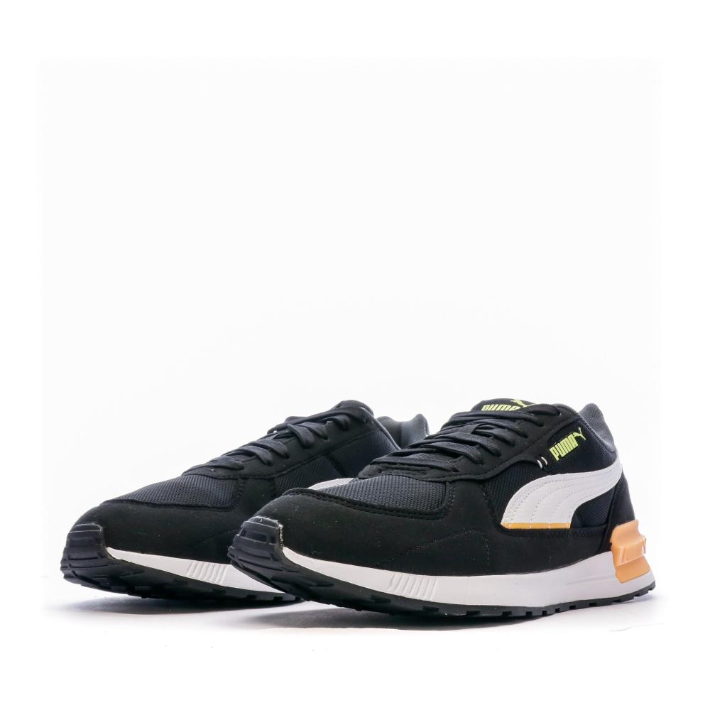 Baskets Noir/Orange Homme Puma Graviton vue 6