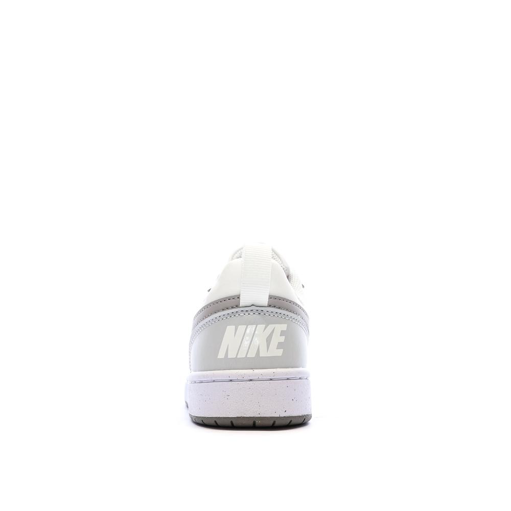 Baskets Blanc/Gris Femme Nike Court Borough Low vue 3