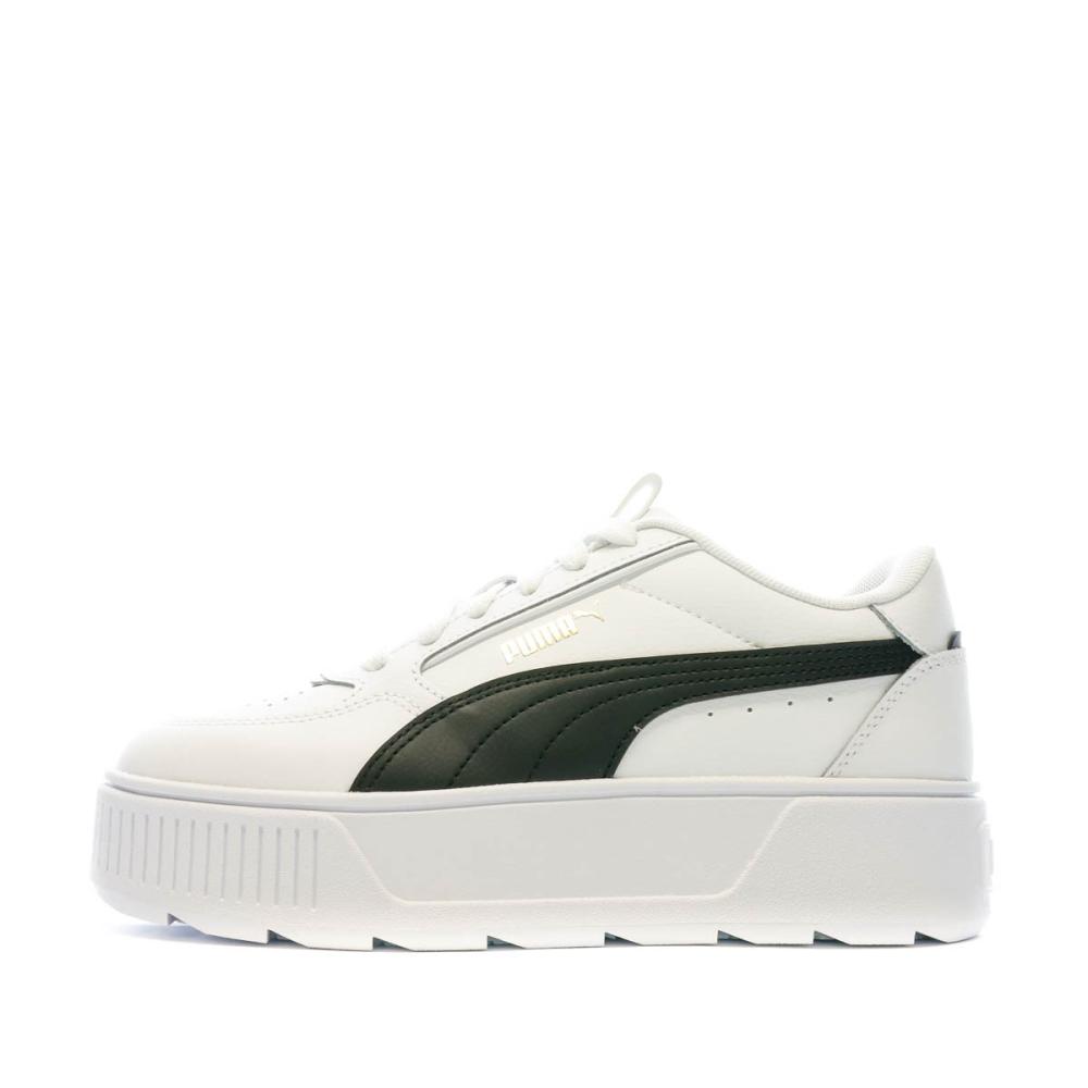 Baskets Blanches/Noires Femme Puma Karmen pas cher