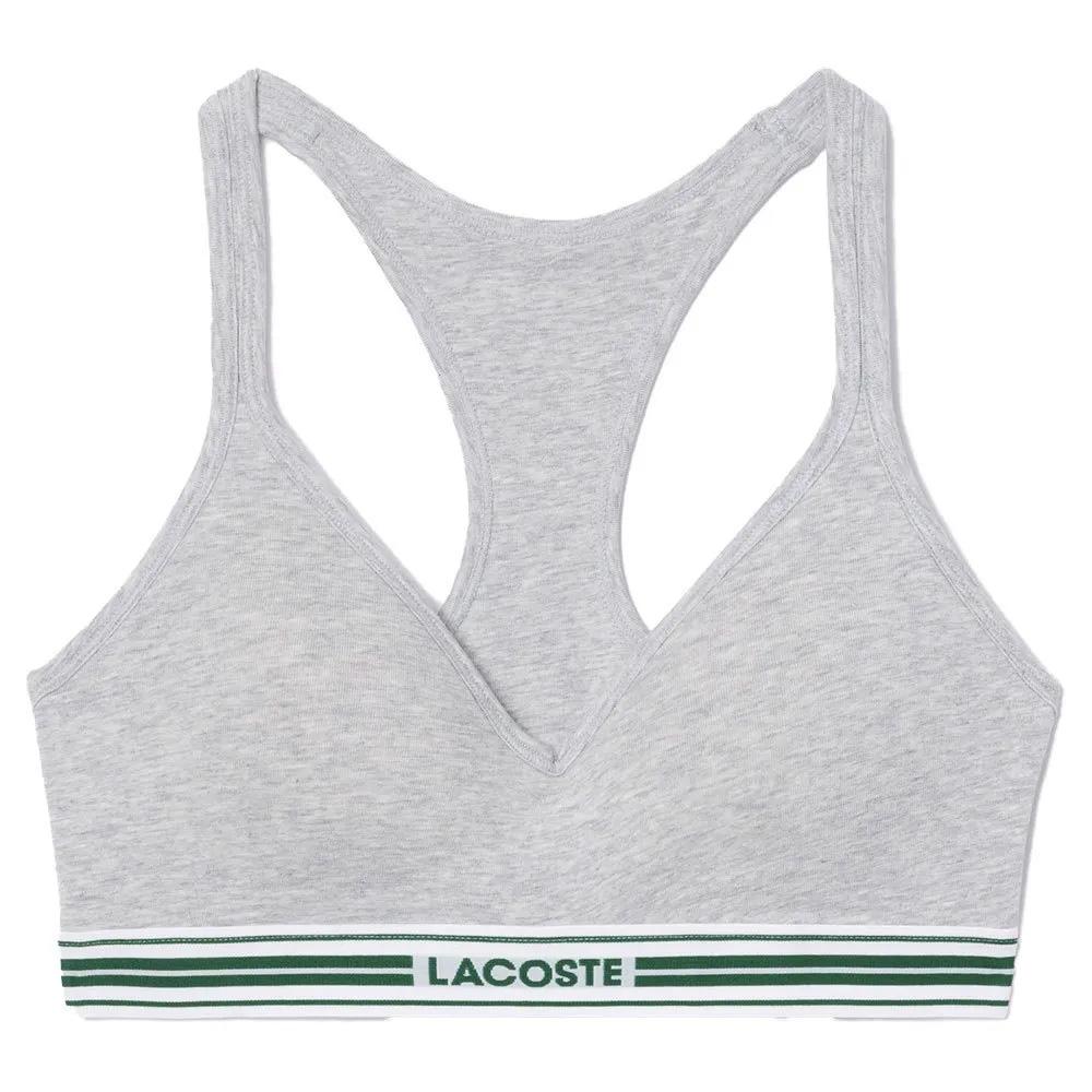 Brassière Gris Femme Lacoste World pas cher