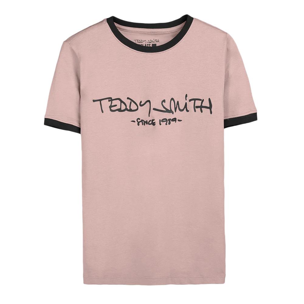 T-Shirt Rose Homme Teddy Smith Ticlass pas cher