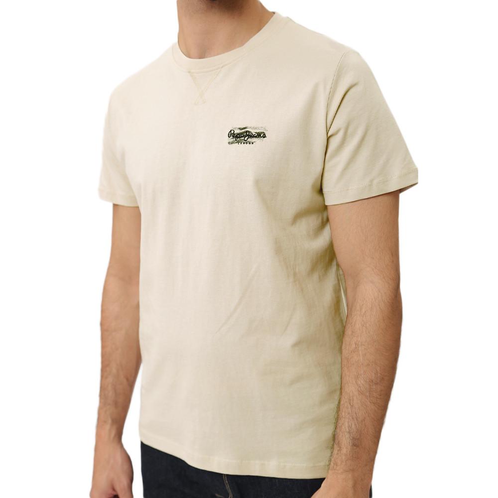 T-shirt Beige Homme Pepe jeans Chase pas cher