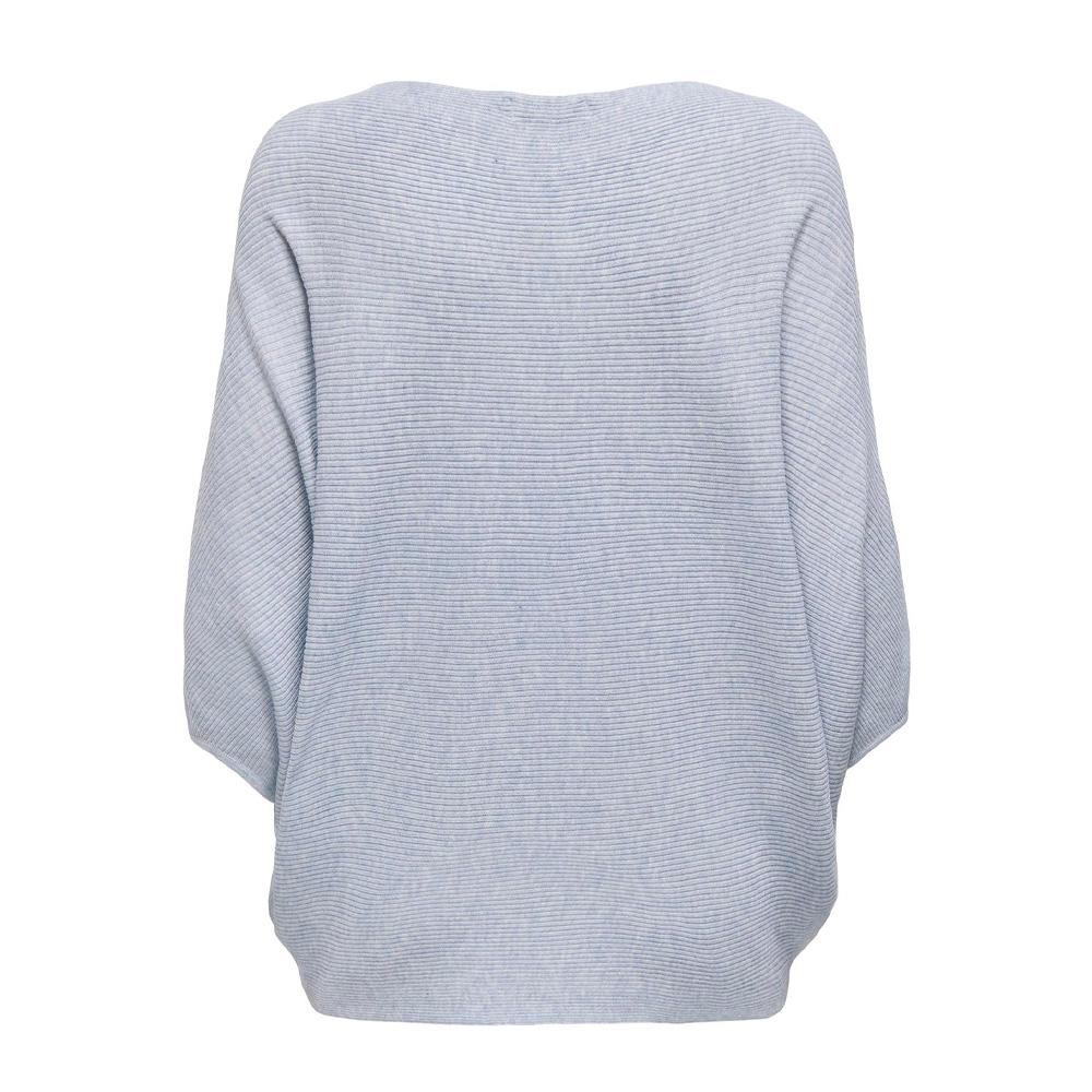 Pull Bleu Clair manches 3/4 Femme JDY New Behave vue 2