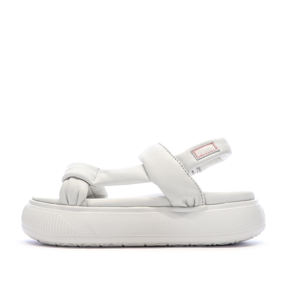 Sandales Blanches Femme Puma Suede Mayu pas cher