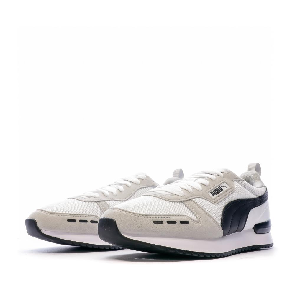 Baskets Blanches/Noir Homme Puma R78 vue 6