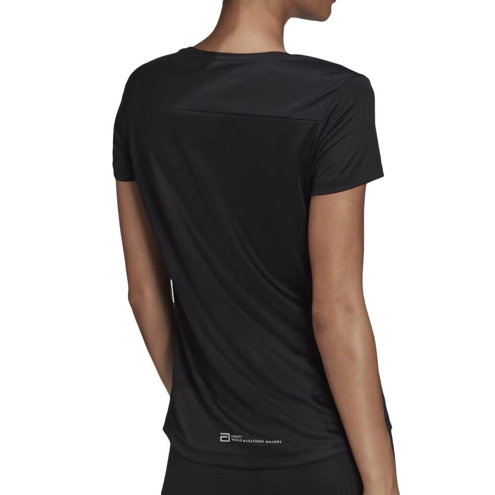 T-shirt De Running Noir Femme Adidas Finisher vue 2
