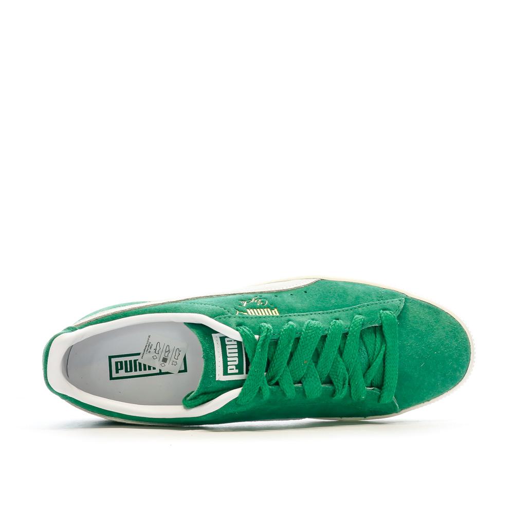 Baskets Vertes Homme Puma Clyde Og vue 4