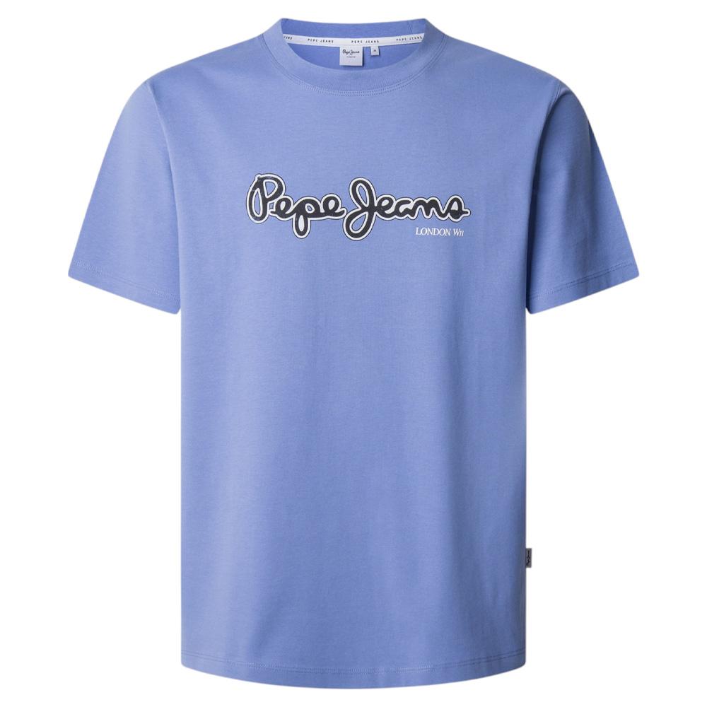 T-shirt Bleu Homme Pepe jeans Dorian pas cher